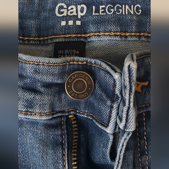 Gap Women's Legging Style‎ Denim Jeans Size 8 or 29 - Picture 3 of 6